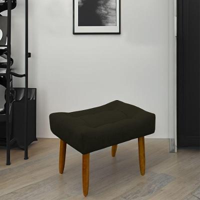 Puff Decorativo Quarto E Sala De Estar Suede Light Herrero Cor:marrom