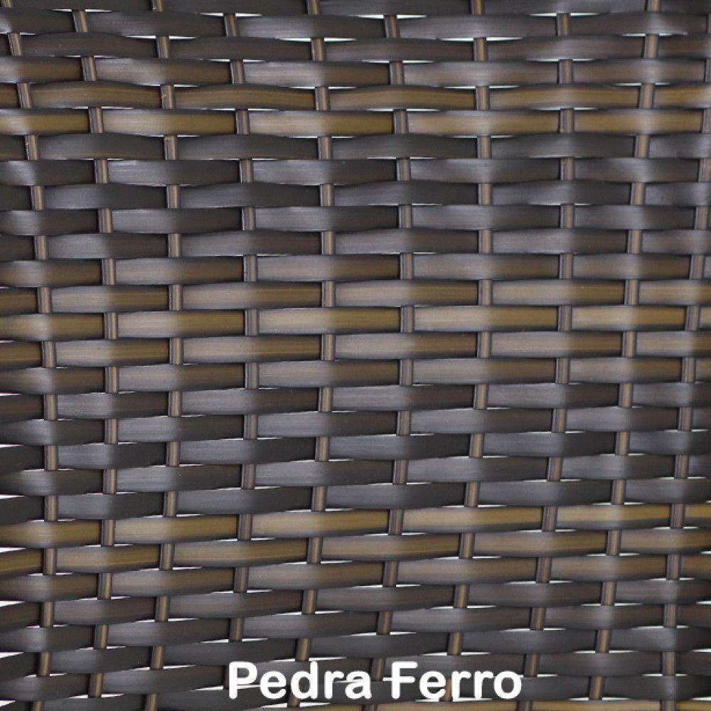 Conjunto 6 Cadeiras Angra E Mesa De Jantar Haiti Em Alumínio Com Pintura Eletroestática Pedra Ferro - 4