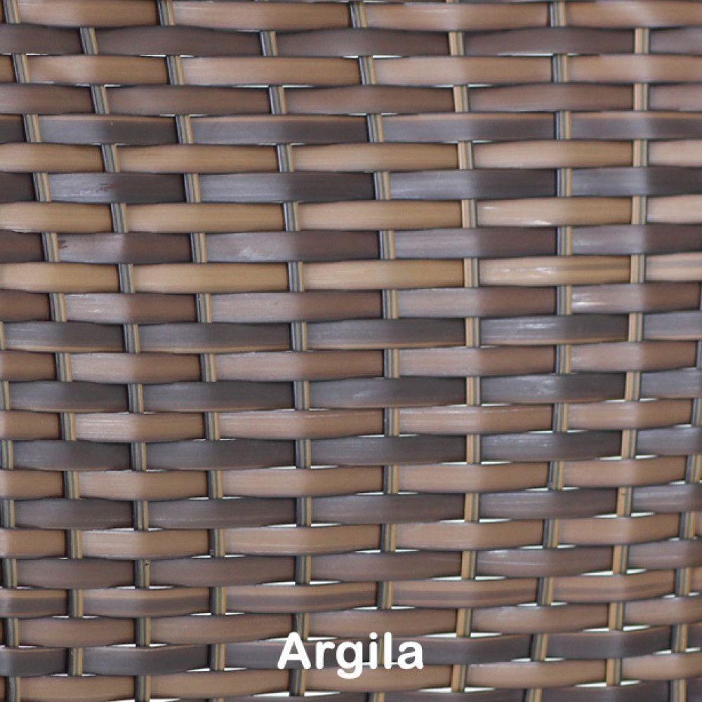 Conjunto 6 Cadeiras Angra E Mesa De Jantar Haiti Em Alumínio Com Pintura Eletroestática Argila - 2