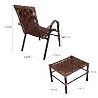 Conjunto De Mesa De Centro E 2 Cadeiras Bela Para área Externa Argila