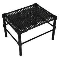 Conjunto De Mesa De Centro E 2 Cadeiras Bela Para área Externa Preto