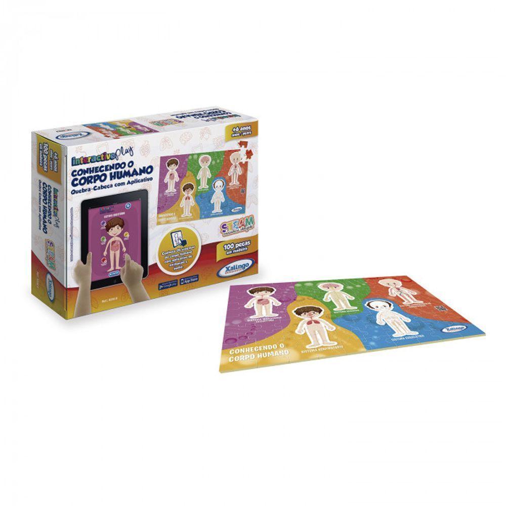 Quebra Cabeça Interativo Conhecendo O Corpo Humano - 1