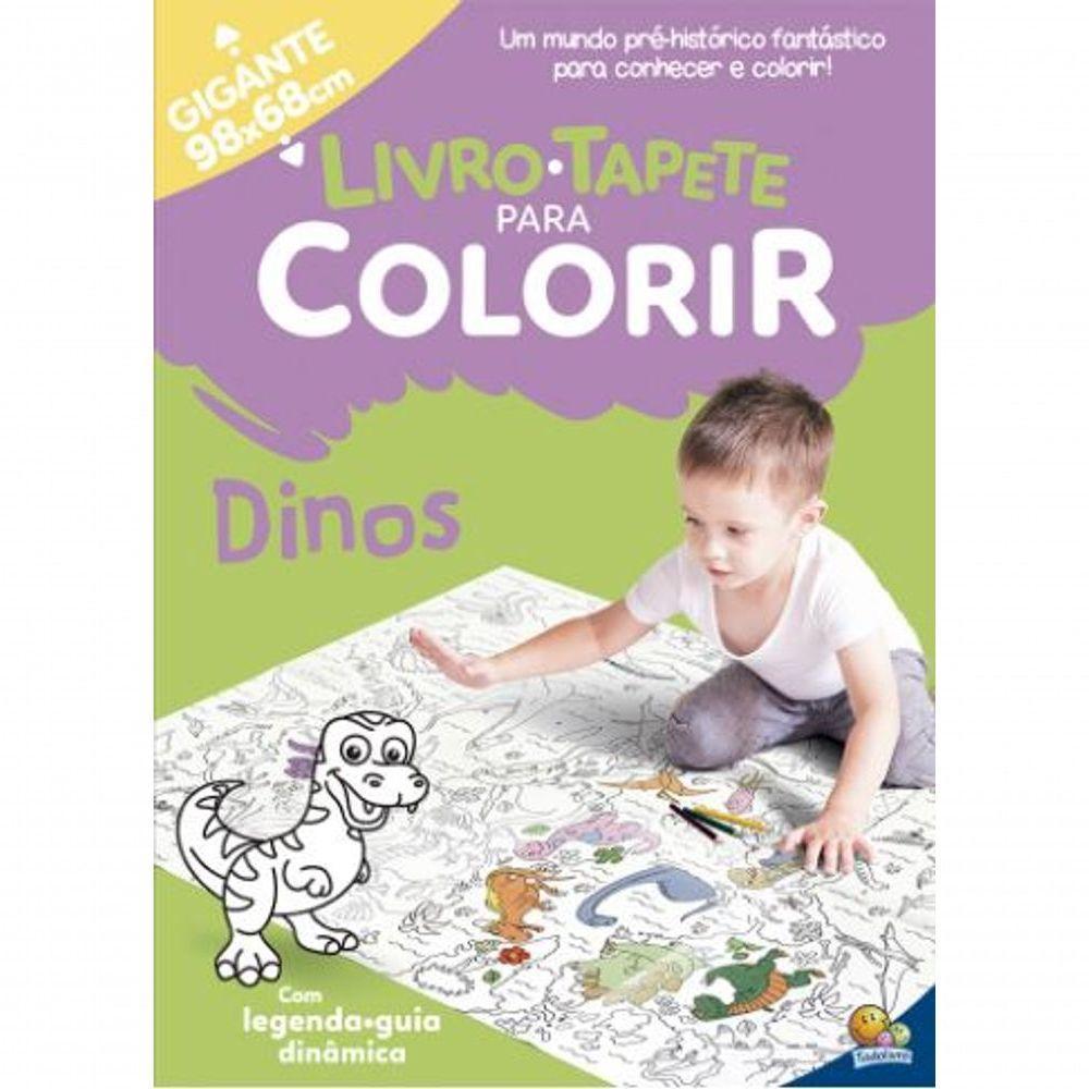 Kit 2 Livros Para Colorir Infantil Tapete Gigante 98x68cm - 6