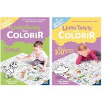 Kit 2 Livros Para Colorir Infantil Tapete Gigante 98x68cm - 1