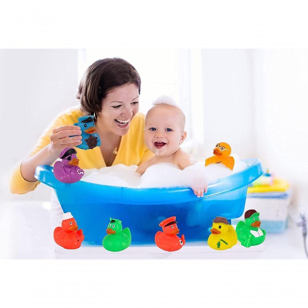 Brinquedos De Banho Para Bebê 6 Patinhos De Vinil - 3