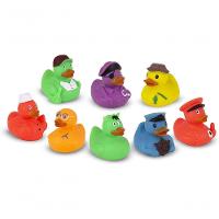 Brinquedos De Banho Para Bebê 6 Patinhos De Vinil - 1