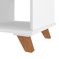 Mesa Escrivaninha Em L 2 Gavetas E Nichos Golden A06 Freijó/grafito/branco - Mpozenato - 3