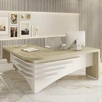 Mesa Diretor Em L Lado Esquerdo 200x180cm Corp A06 Carvalho/branco - Mpozenato - 9