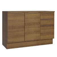 Balcão De Pia Cozinha 2 Portas E 3 Gavetas (com Tampo) Rustic Stella Madesa Rustic - 1