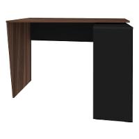 Mesa Escrivaninha 2 Em 1 Com Nichos Arbo A06 Ipê/preto - Mpozenato - 6