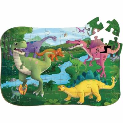 Quebra-Cabeça Dinossauros - 48 Peças - Madeira - 2488 - Brincadeira De Criança