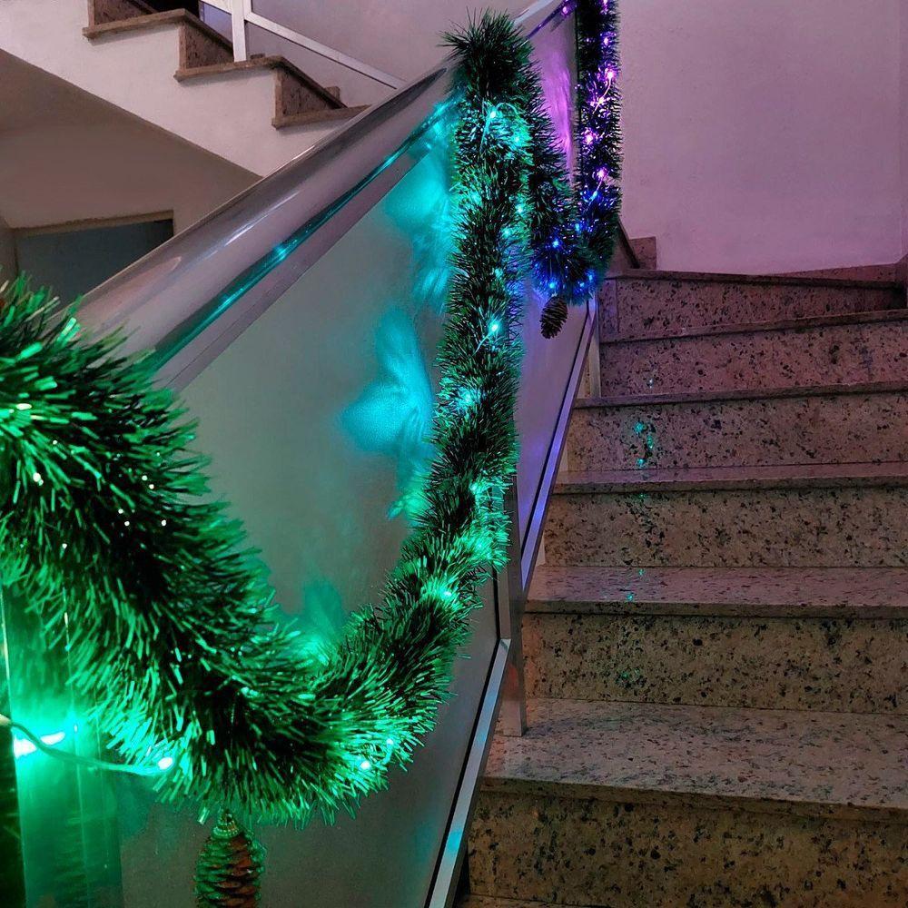 Fio Led Luz Amarela 200 Lâmpadas Usb Com Música 20m - 2