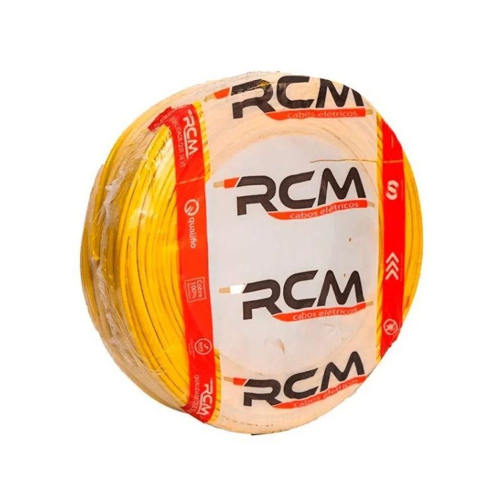 Cabo Flexível 750v 1,00mm Rolo De 100m Rcm Amarelo - 1