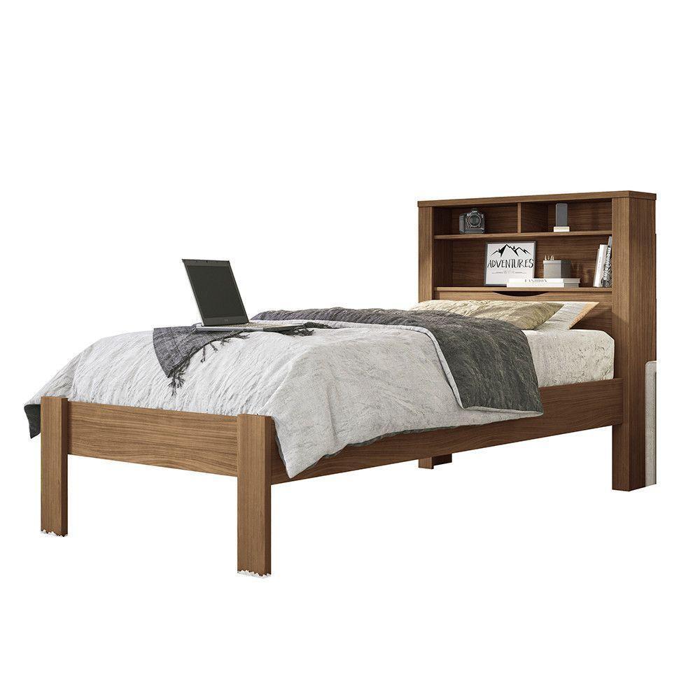 Cama De Solteiro Com Baú Invicta Santos Andirá Jatoba - 2