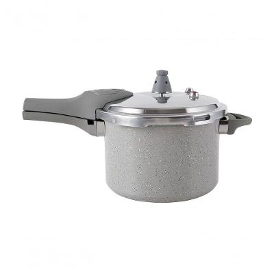 Panela De Pressão Brinox 4,2 L Antiaderente Ceramic Life Marble Blend Com Indução Cinza Claro Cinza