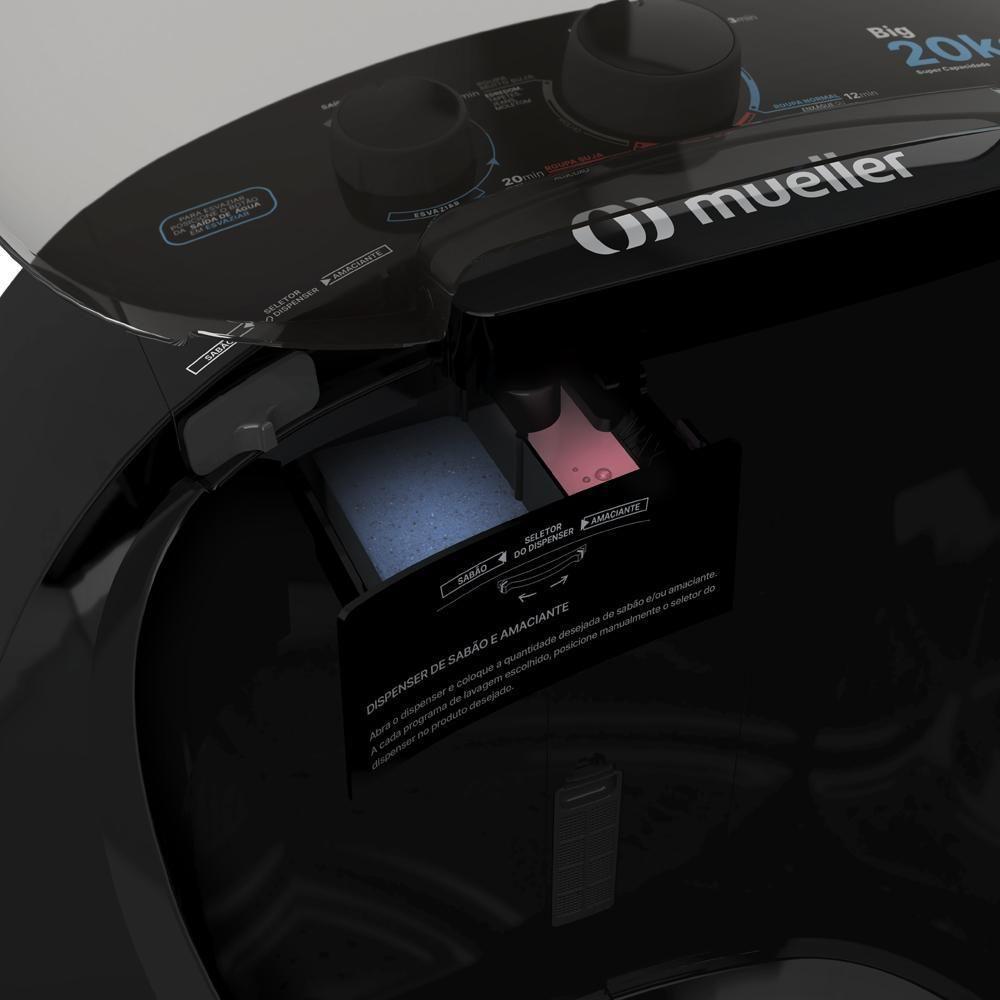 Tanquinho Mueller 20 Kg Big Preto - 220v - 2