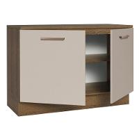 Balcão De Pia Cozinha 2 Portas (com Tampo) Rustic/crema Agata Madesa Rustic/crema - 3