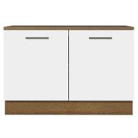 Balcão De Pia Cozinha 2 Portas (com Tampo) Rustic/branco Agata Madesa Rustic/branco - 7