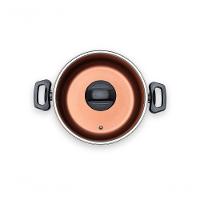 Caçarola Com Tampa 18 Cm 1,9 L Revestimento Pro-flon Antiaderente Cor Cinza Range Linha Topázio Brinox Cinza - 2