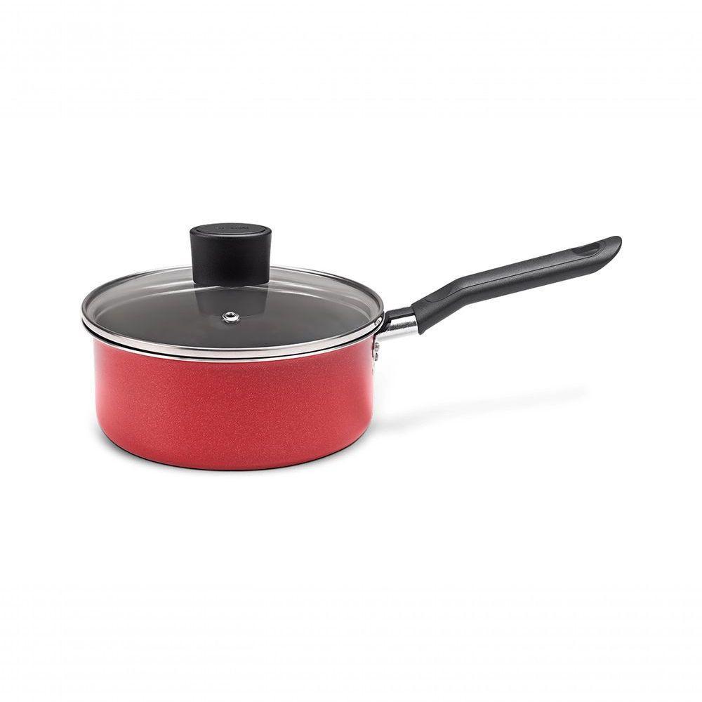 Panela Com Tampa Garlic ø 16x7cm 1,2l 16x7cm 1,2l Vermelho Brinox - 1