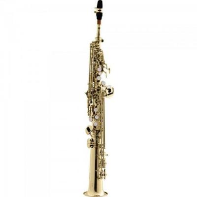 Saxofone Harmonics Bb Hst410l Soprano Reto Laqueado.