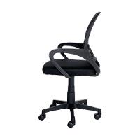 Cadeira De Escritório Basic Diretor Estofado Tela Mesh Base Giratória Preta Altura Ajustável - 5