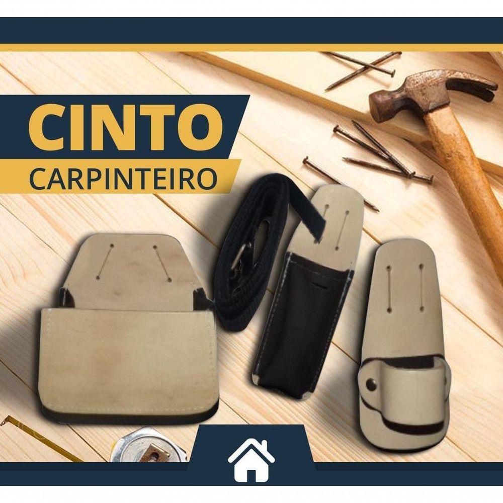 Cinto Para Carpinteiro Com Cinta Completo Em Couro - Fundição Petrópolis - 4