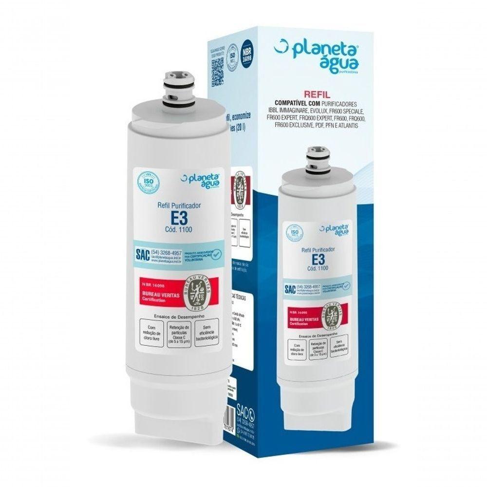 Kit 3 Refil Filtro Purificador Ibbl Fr600 C+3 Immaginare Evo Cor Branco - 1