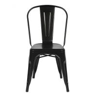 Kit Com 2 Cadeira Tolix Iron Aço Carbono Industrial - Preto