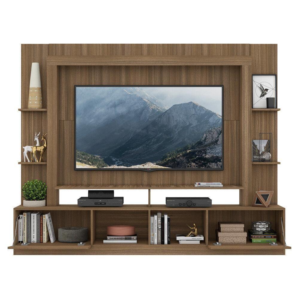 Estante Tv 65" Portas C/ Espelho Oslo Multimóveis V3390 Madeirada Madeirado - 3