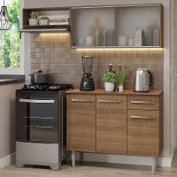 Armário De Cozinha Compacta 165cm Rustic Emilly Madesa 03 Rustic - 1