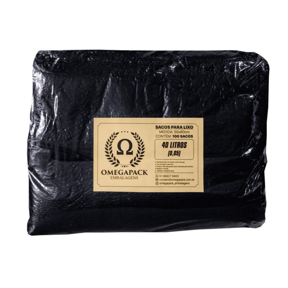 Saco De Lixo 40 Litros - 100 Unidades - 1