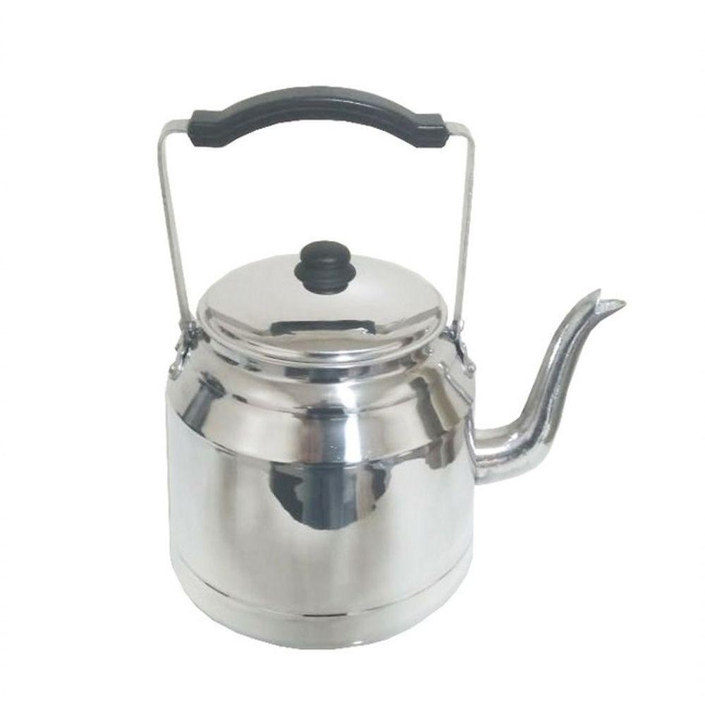 Kit Chaleira 3 Litros E Bule 1,8 Litros De Alumínio Polido - 3
