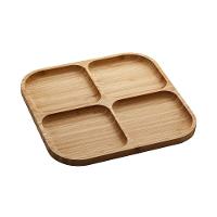 Petisqueira De Bambu Com 4 Divisórias Quadrada - 1