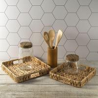 Conjunto Lyor 3 Utensílios E Suporte Em Bambu - 2