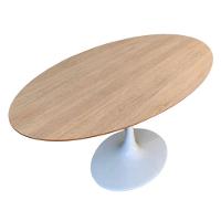 Mesa De Jantar Tulipa Saarinen 160x90cm Base Branca Tampo Jade - 2