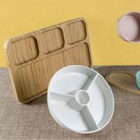 Petisqueira De Bambu Com 4 Divisórias Retangular - 2