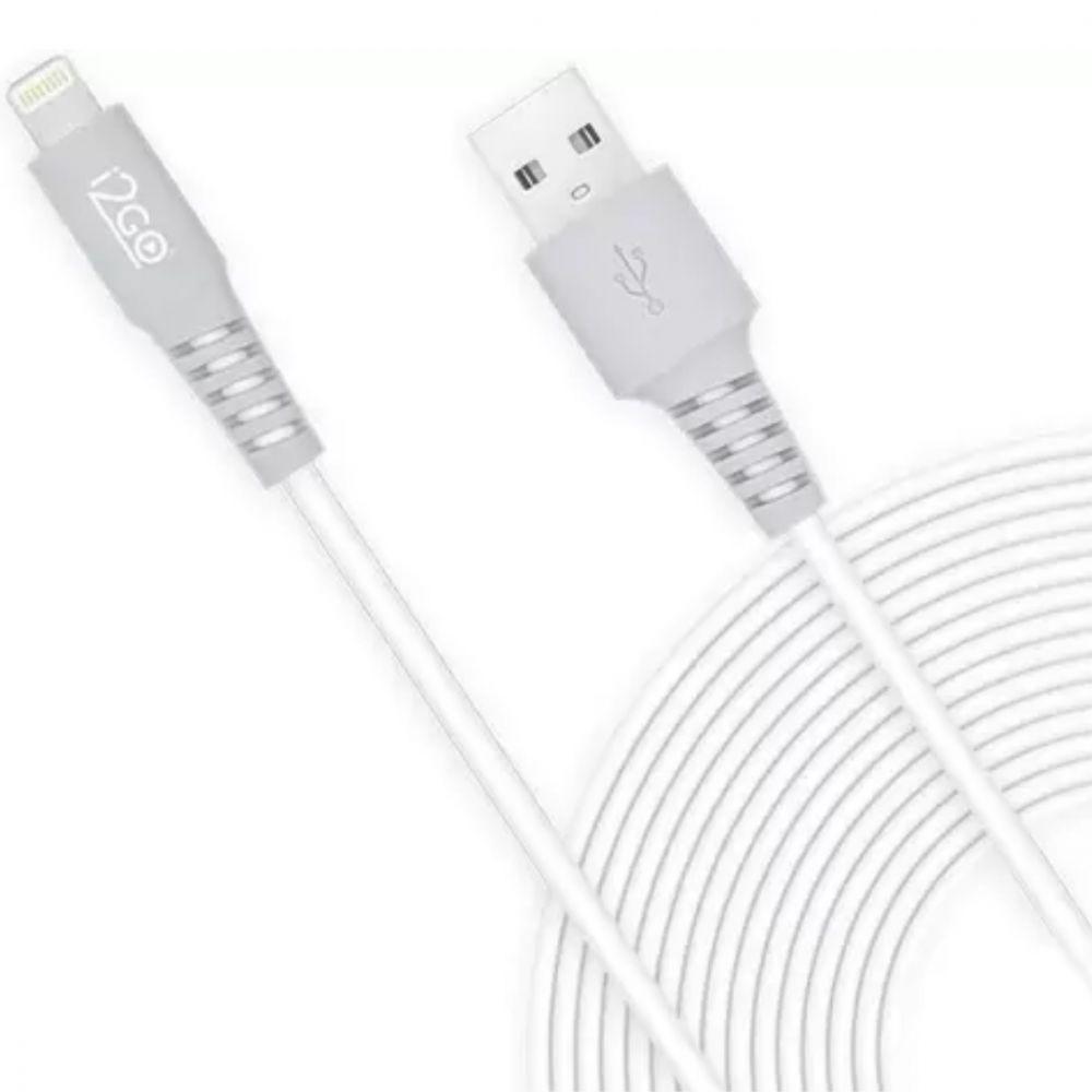 Cabo Celular Lightning 3 Metros 2,4a Mfi I2go I2gcbl007 - 2