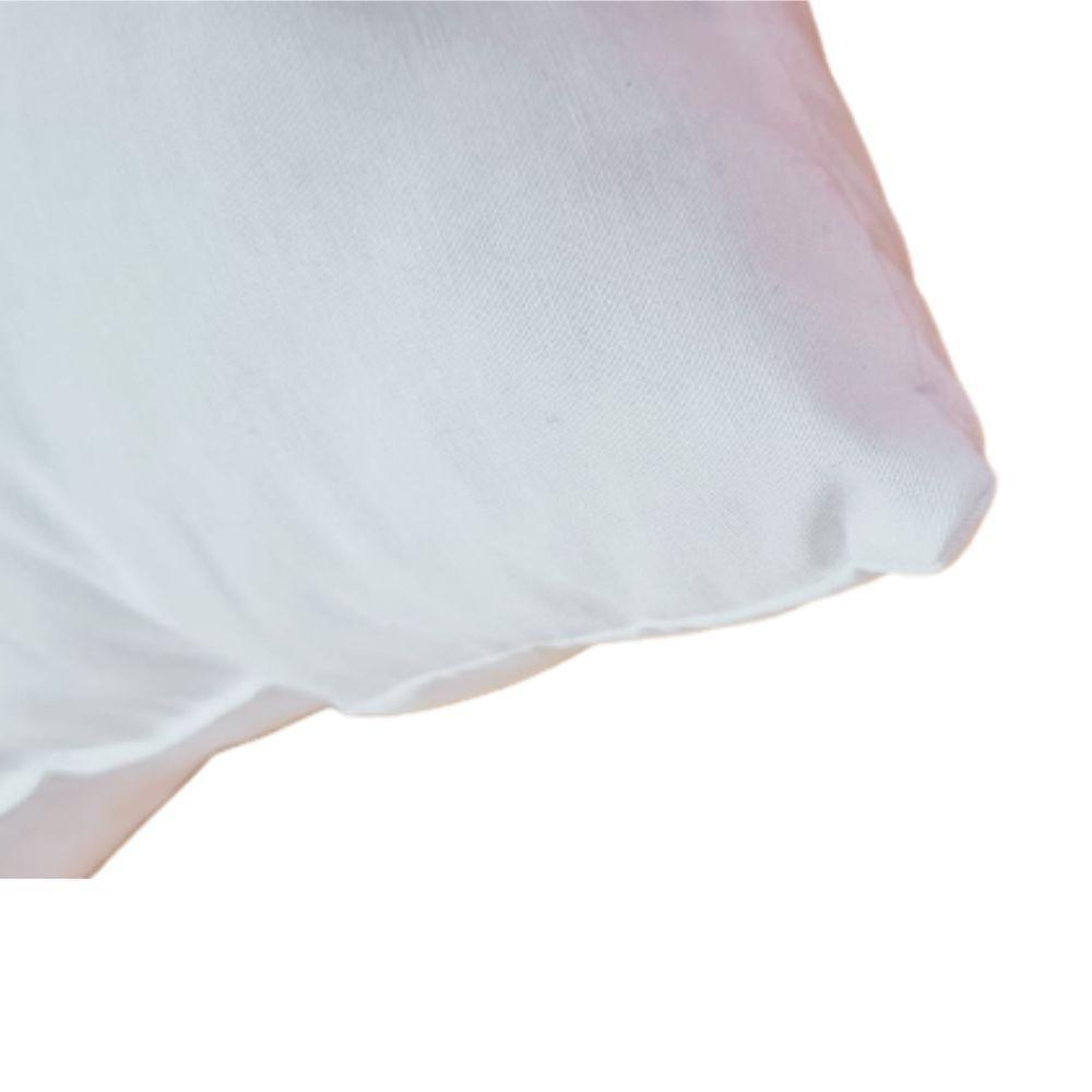 Kit 4 Enchimentos Almofada Refil Percal Branco 180 Fios 100% Algodão Com Fibra Siliconada 50x50 - 3