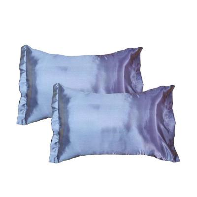 Par Fronhas Cetim Seda Luxo Antifrizz 50x70cm - Magic Enxovais Prata