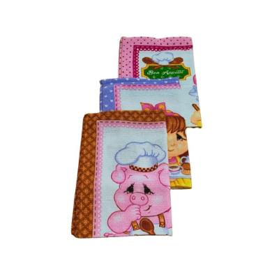 Kit 3 Panos Prato Copa 100 Algodão 45x65 Dohler Porquinho