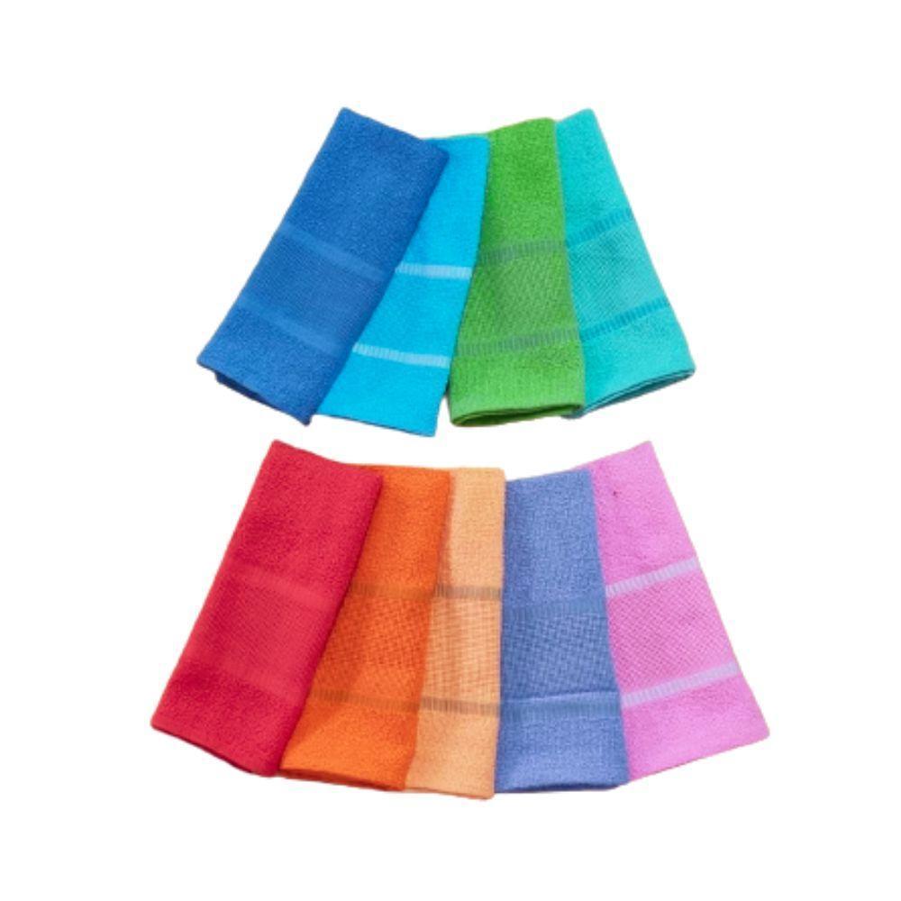 Kit 9 Toalhas Pano Lavabo Para Bordado Ponto Cruz Patchwork - 2