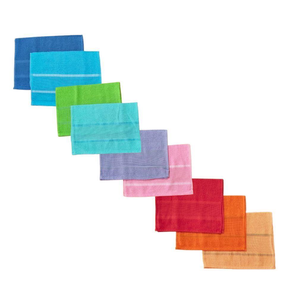 Kit 9 Toalhas Pano Lavabo Para Bordado Ponto Cruz Patchwork - 4