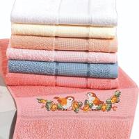 Toalha Pano Lavabo Para Bordado Ponto Cruz Patchwork Avulsa Torino2 Dohler Rosa - 2