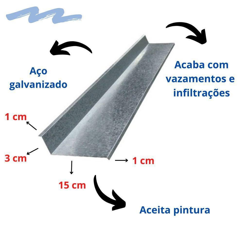 Rufo De Encosto Rufo Externo Galvanizado Corte 20 - 6 Metros - 4