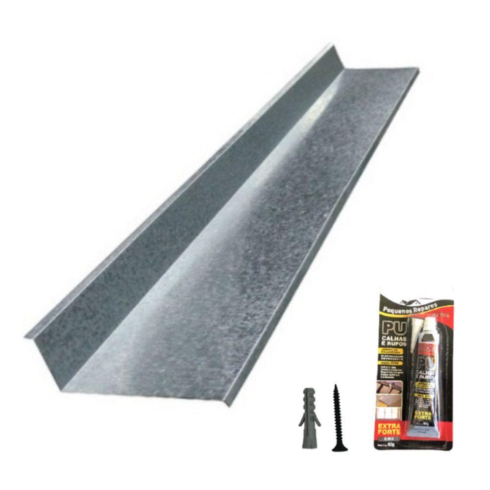 Rufo De Encosto Rufo Externo Galvanizado Corte 20 - 10 Metros - 1