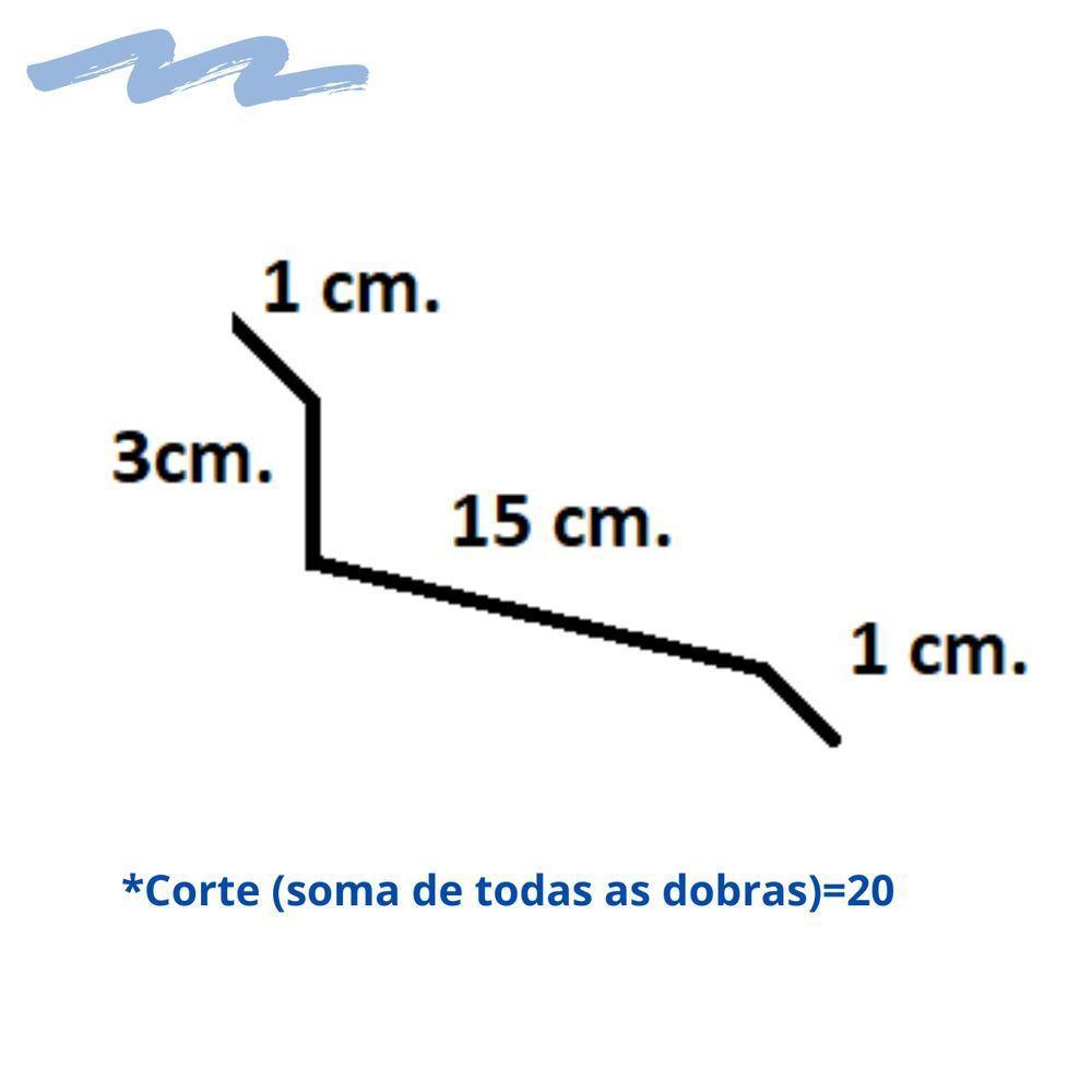 Rufo De Encosto Rufo Externo Galvanizado Corte 20 - 10 Metros - 4