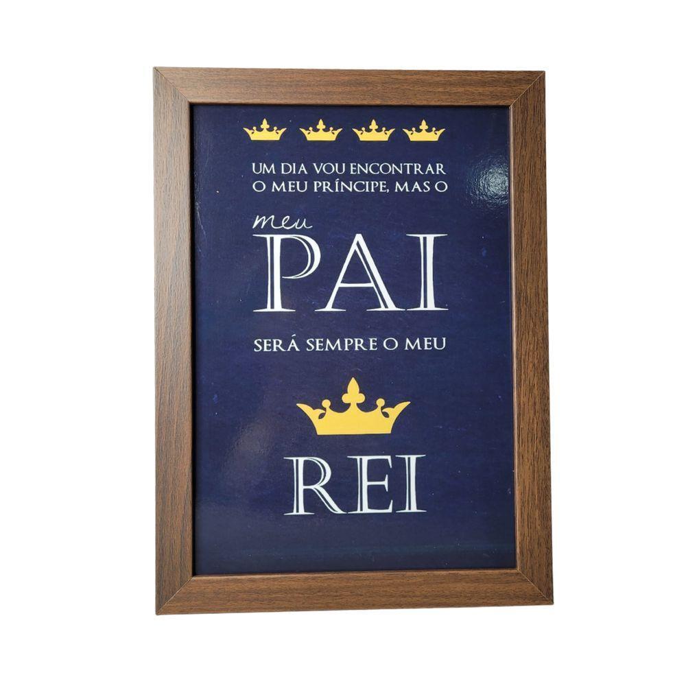 Quadro Decorativo Pai Em Mdf Para Quarto/sala (33x24,5) Marrom - Quadro 2 - 1