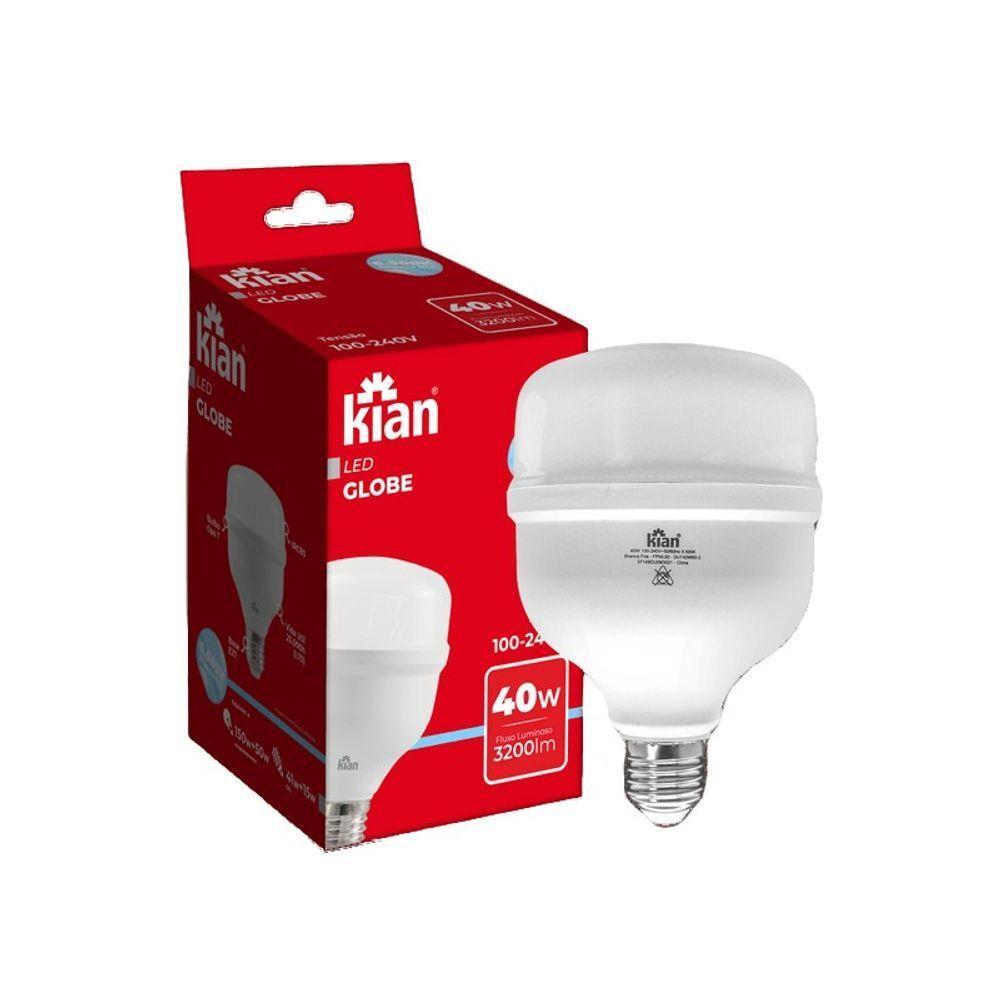 Lâmpada Led Globe 40w Alta Potencia E27 Branca Fria - 1