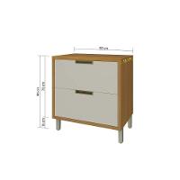 Kit De Cozinha Modulada 4pçs Completa Nesher Imperatriz (2 Balcões + 2 Aéreos) Freijo-Grafite Nesher